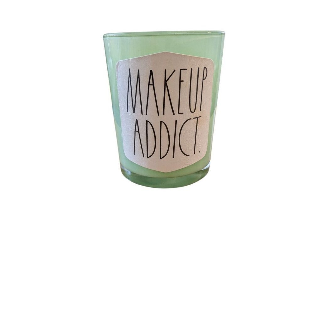 Rae Dunn Makeup Addict Brushes Glass Cup Holder Pastel Green